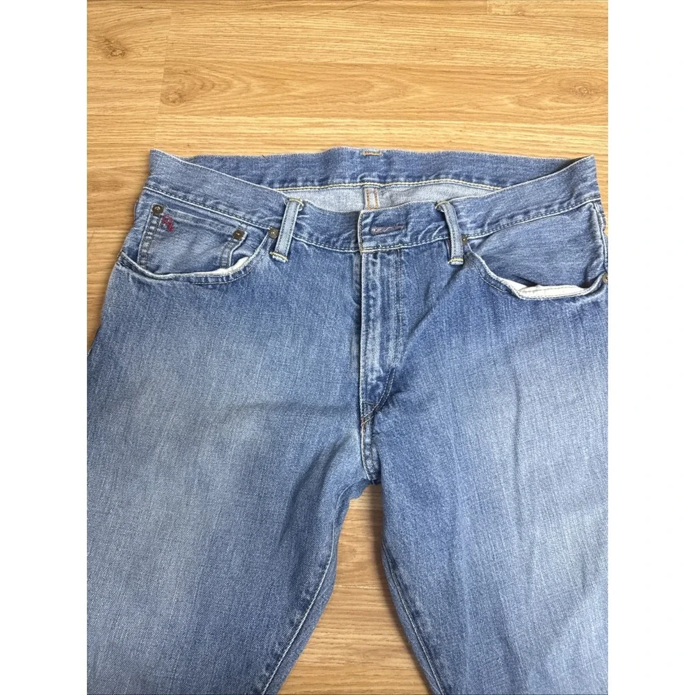Polo Ralph Lauren Classic 867 Jeans Mens 33x32 Blue Straight Leg Denim